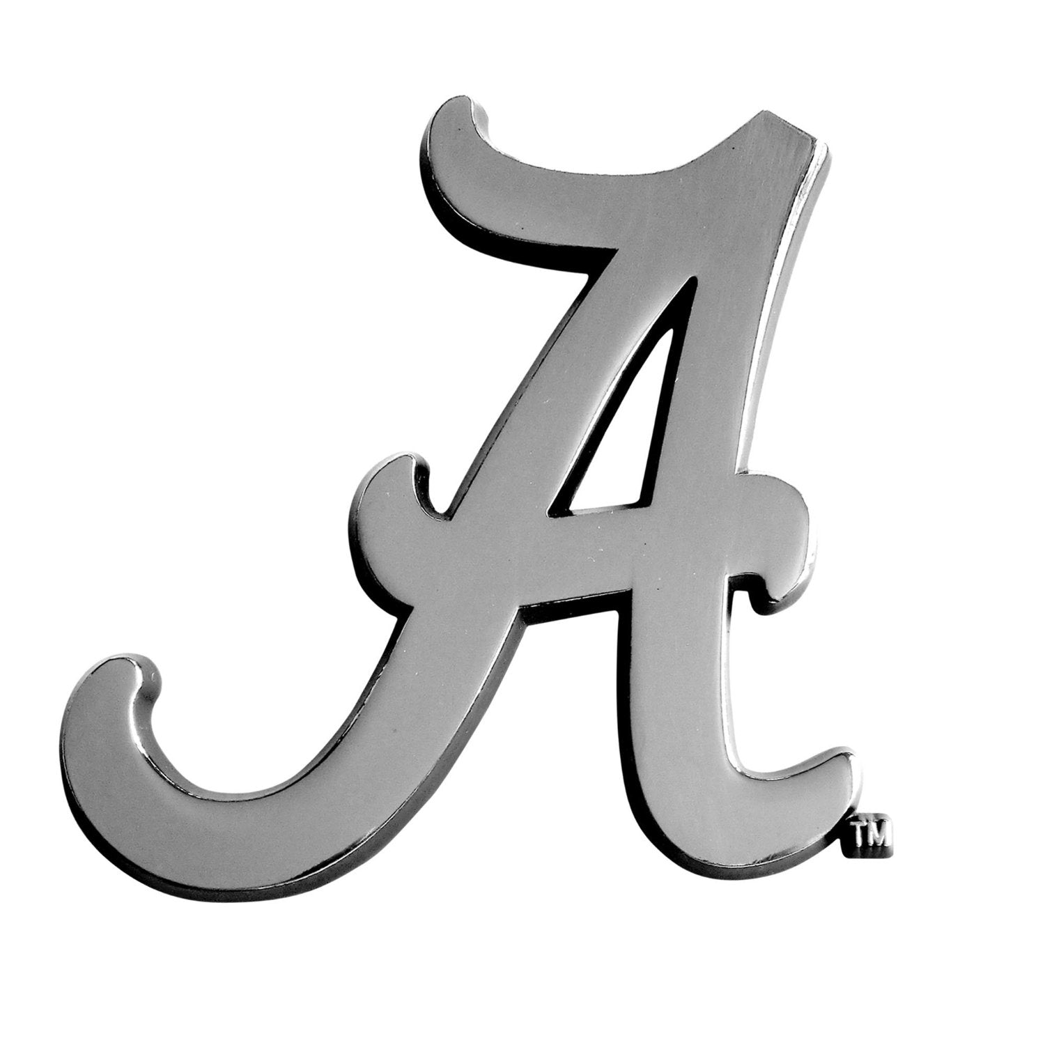 Alabama Crimson Tide A Logo Solid Metal 3-D Chrome Emblem 