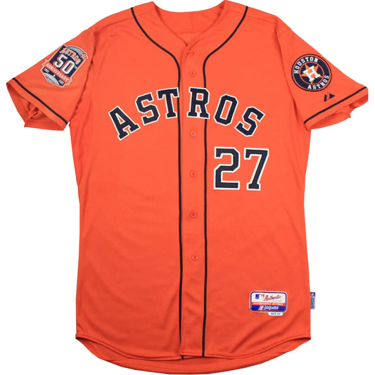 Houston Astros José Altuve #27 Autographed Orange Authentic Team Issued Jersey 