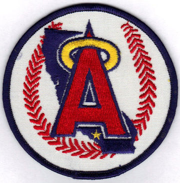 California Angels Primary Team Logo Jersey Sleeve Patch (1986-1992) 