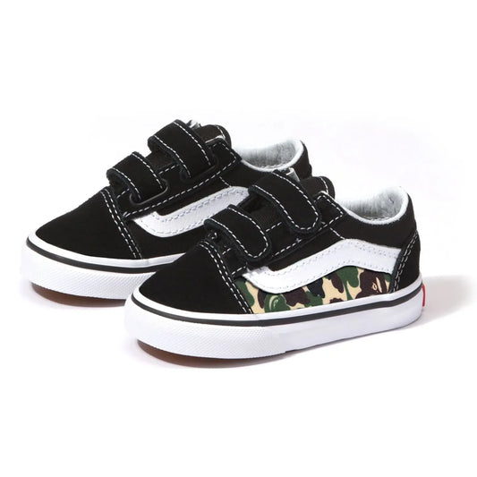 Vans Old Skool x Bape Custom Handmade Toddlers Shoes By Patch Collection 