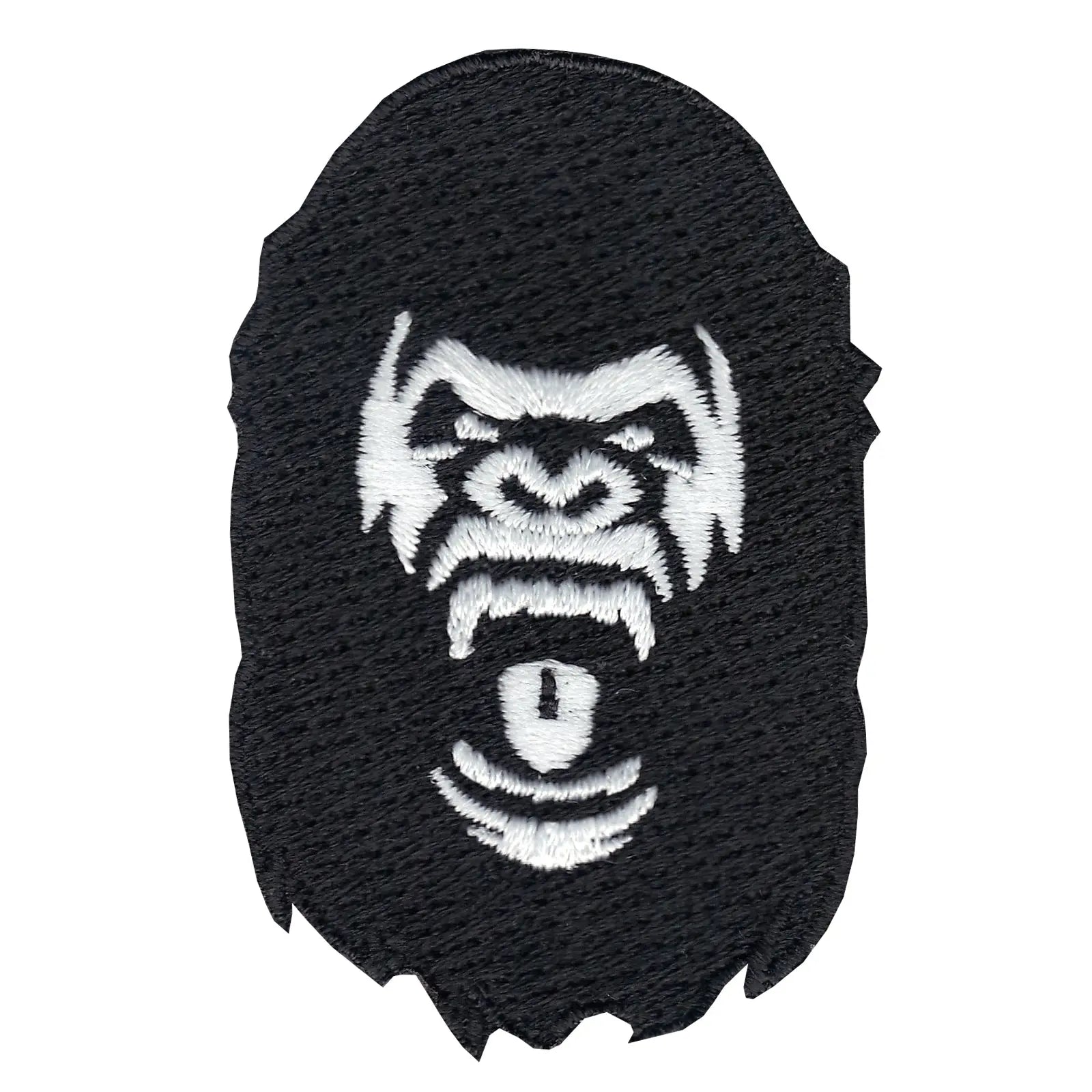 Ape Head Embroidered Iron On Patch 