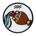 Aquarius Zodiac Sign Iron On Patch