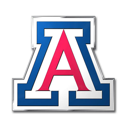 Arizona Wildcats NCAA Colored Aluminum Car Auto Emblem 
