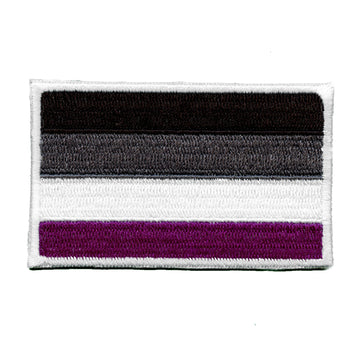 Asexual Pride Flag Patch LGBTQ+ Embroidered Iron On 