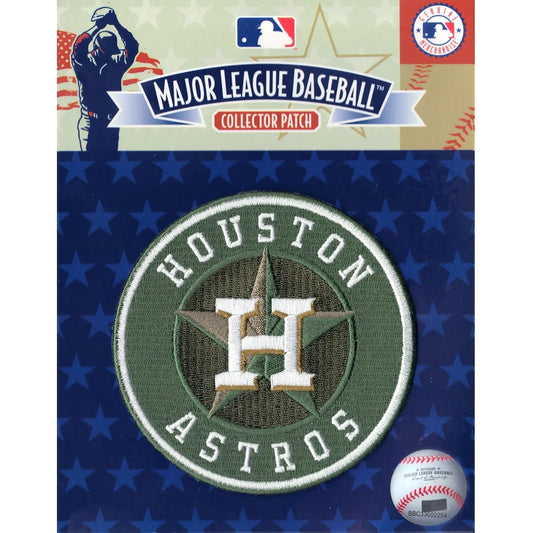 LOT OF (1) MLB HOUSTON ASTROS (H) BLUE EMBROIDERED PATCH PATCHES ITEM # 44