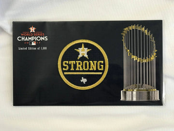 Official Houston Astros "Strong" Gold Rush Jersey Patch Limited Edition 