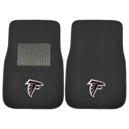 Atlanta Falcons 2-Piece 17 in. x 25.5 in. Carpet Embroidered Car Mat 