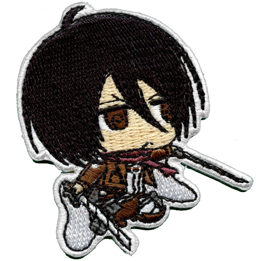 Attack On Titan Anime Mikasa Embroidered Iron On Patch 
