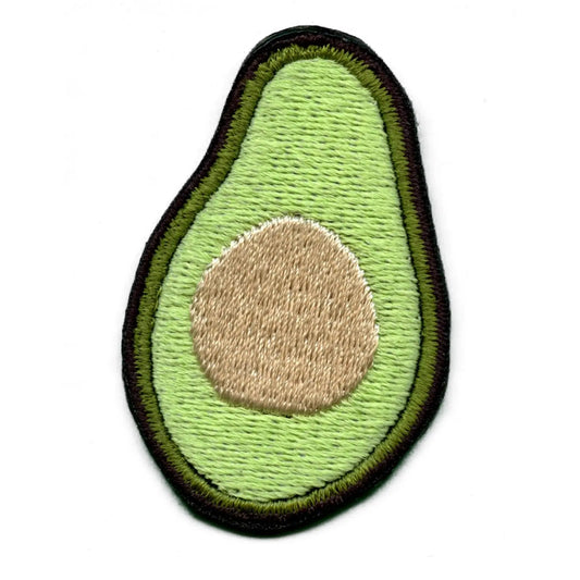 Avocado Embroidered Iron On Patch 