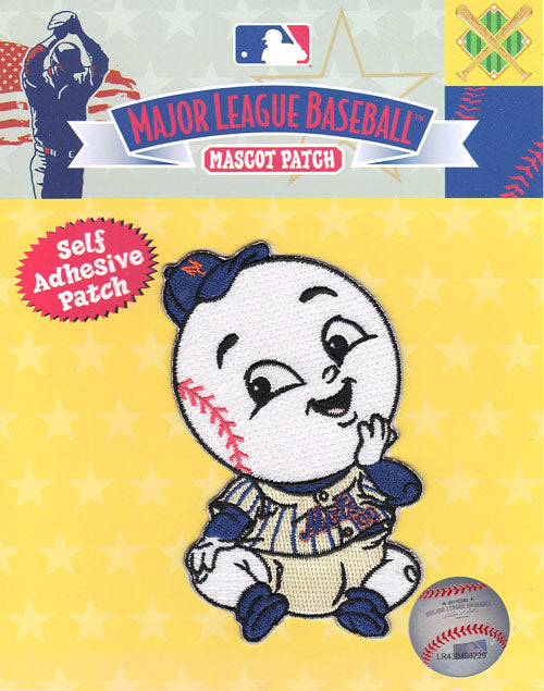 New York Mets Team Baby Mascot 'Mr. Met' Self-Adhesive Patch 