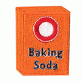 Baking Soda Box Logo Embroidered Iron on Patch