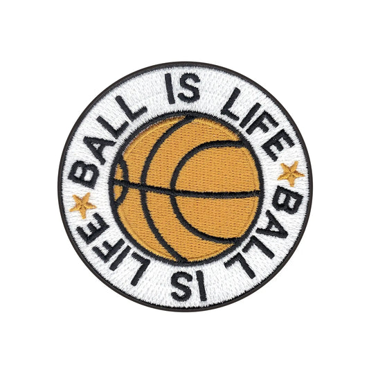 Ball Is Life Iron On Embroidered Patch 