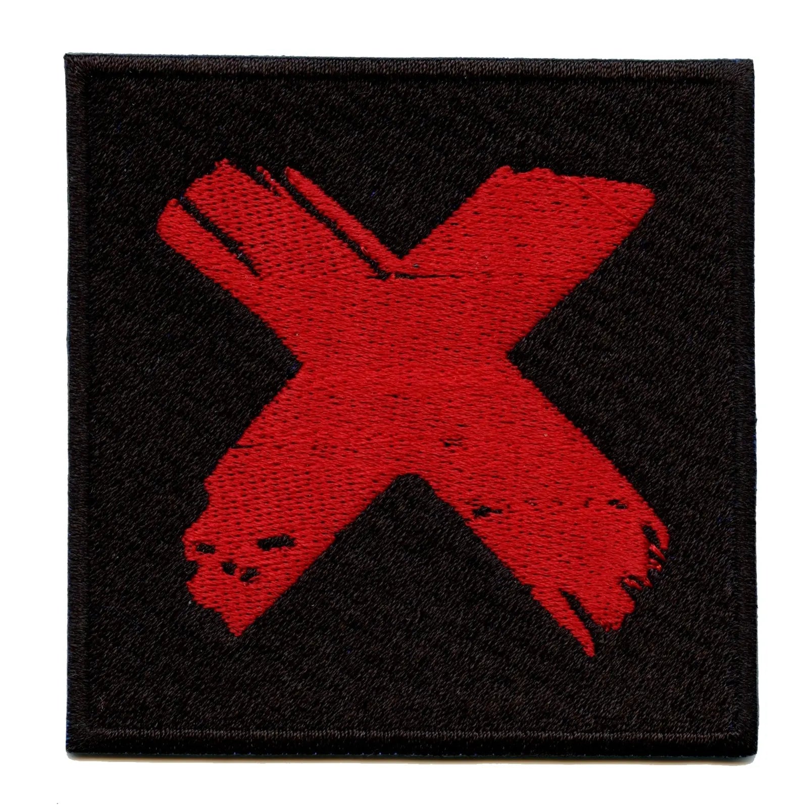 Banned X Square Iron On Embroidered Patch – Patch Collection