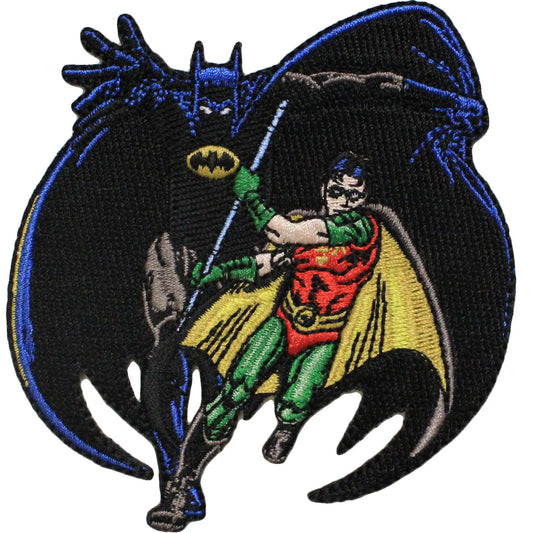 DC Comics Batman The Dark Knight and Robin Iron on Applique Patch 