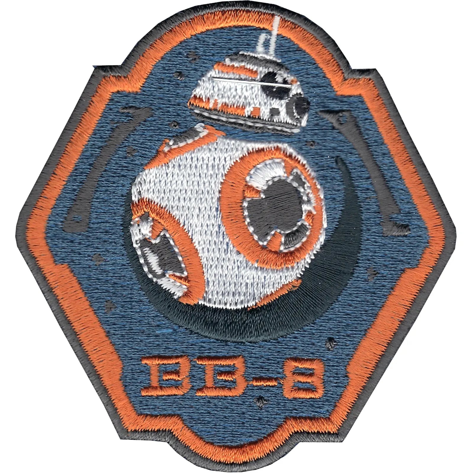 Star Wars Official 'BB-8' Iron On Patch (Orange Border) 