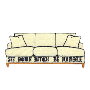 Humble Couch Embroidered Iron On Patch 