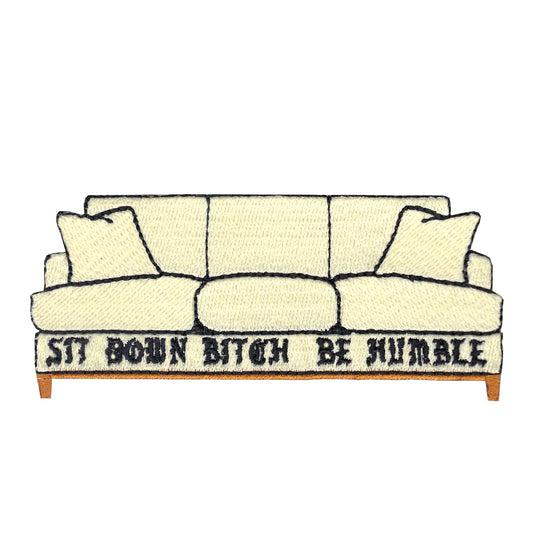 Humble Couch Embroidered Iron On Patch 