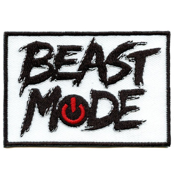 Beast Mode On Mood Iron On Embroidered Patch 