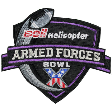 2012 Bell Helicopter Armed Forces Bowl Patch 'X' 10th Anniversary 