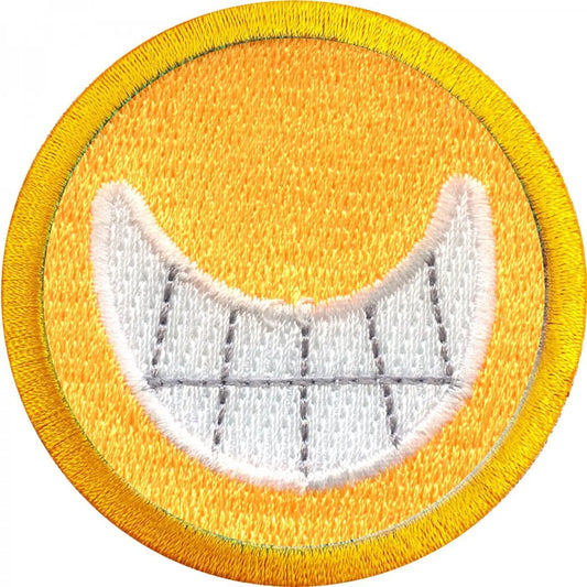 Smiling Merit Badge Embroidered Iron-on Patch 