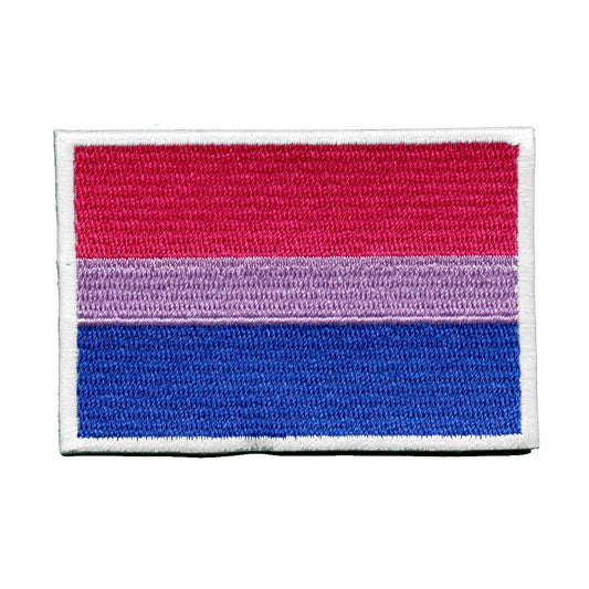 Bisexual Pride Flag Patch LGBTQ+ Embroidered Iron On 