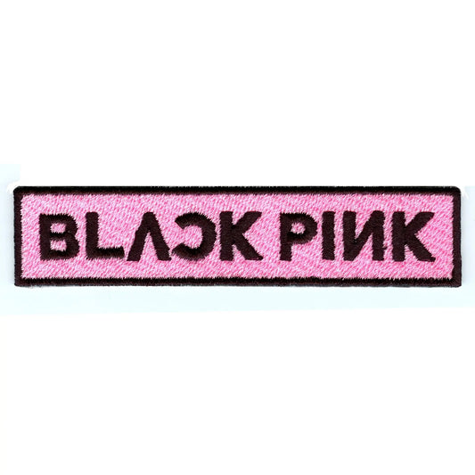 K-Pop Black Pink Alternate Logo Iron On Patch 