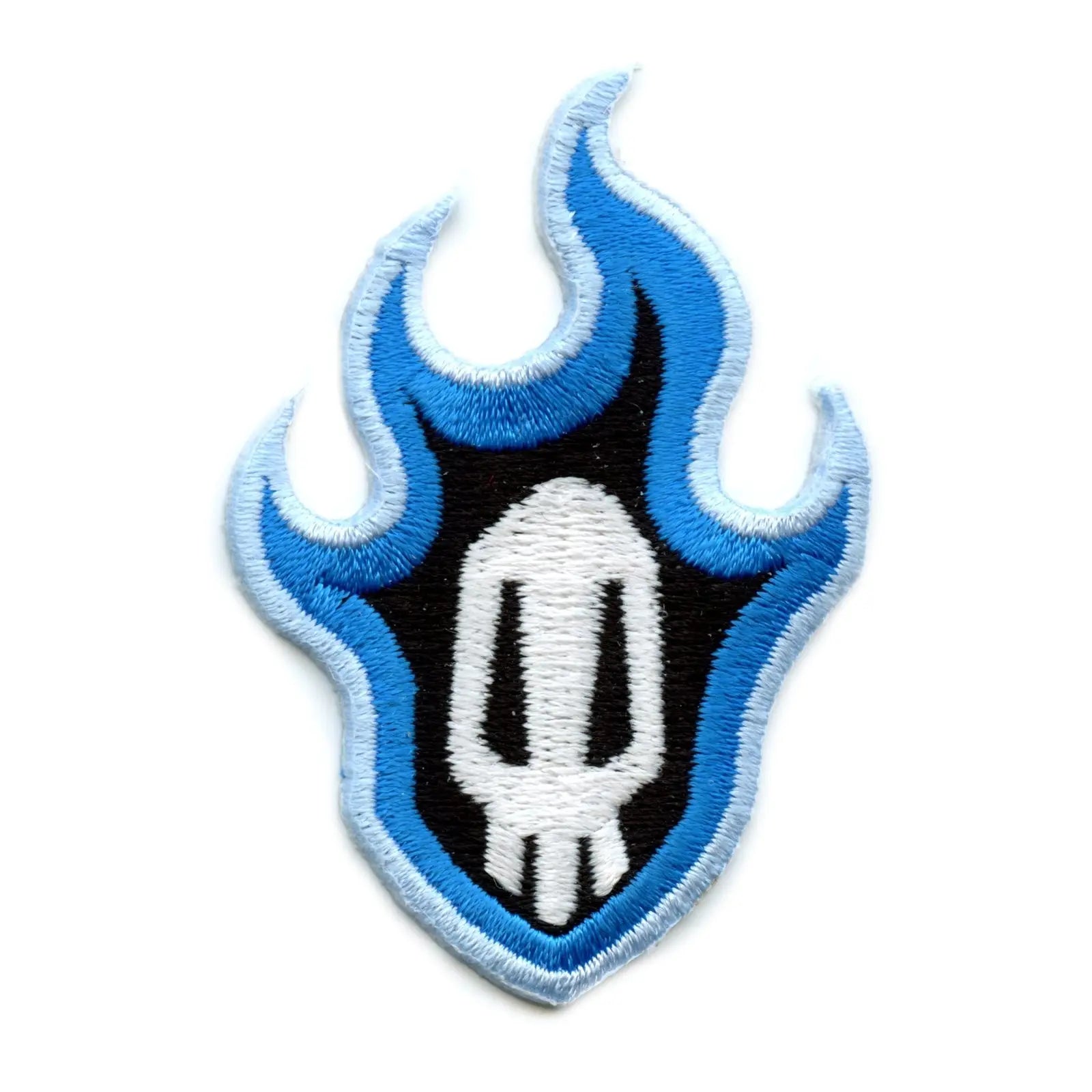 Bleach Anime Blue Skull Logo Embroidered Iron On Patch 