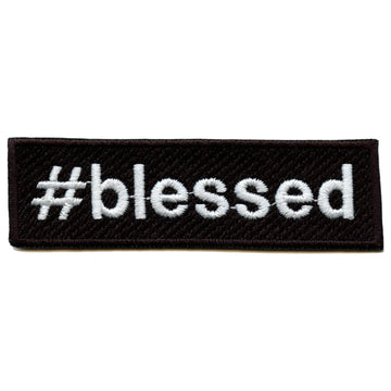 #blessed Embroidered Iron On Patch 