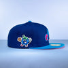 Blue Raspberry Bubblegum Hat Patch Baseball Flavor Embroidered Iron On