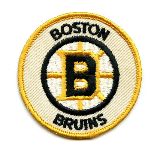 1970'S Boston Bruins NHL Hockey Vintage Round Team Logo Patch 