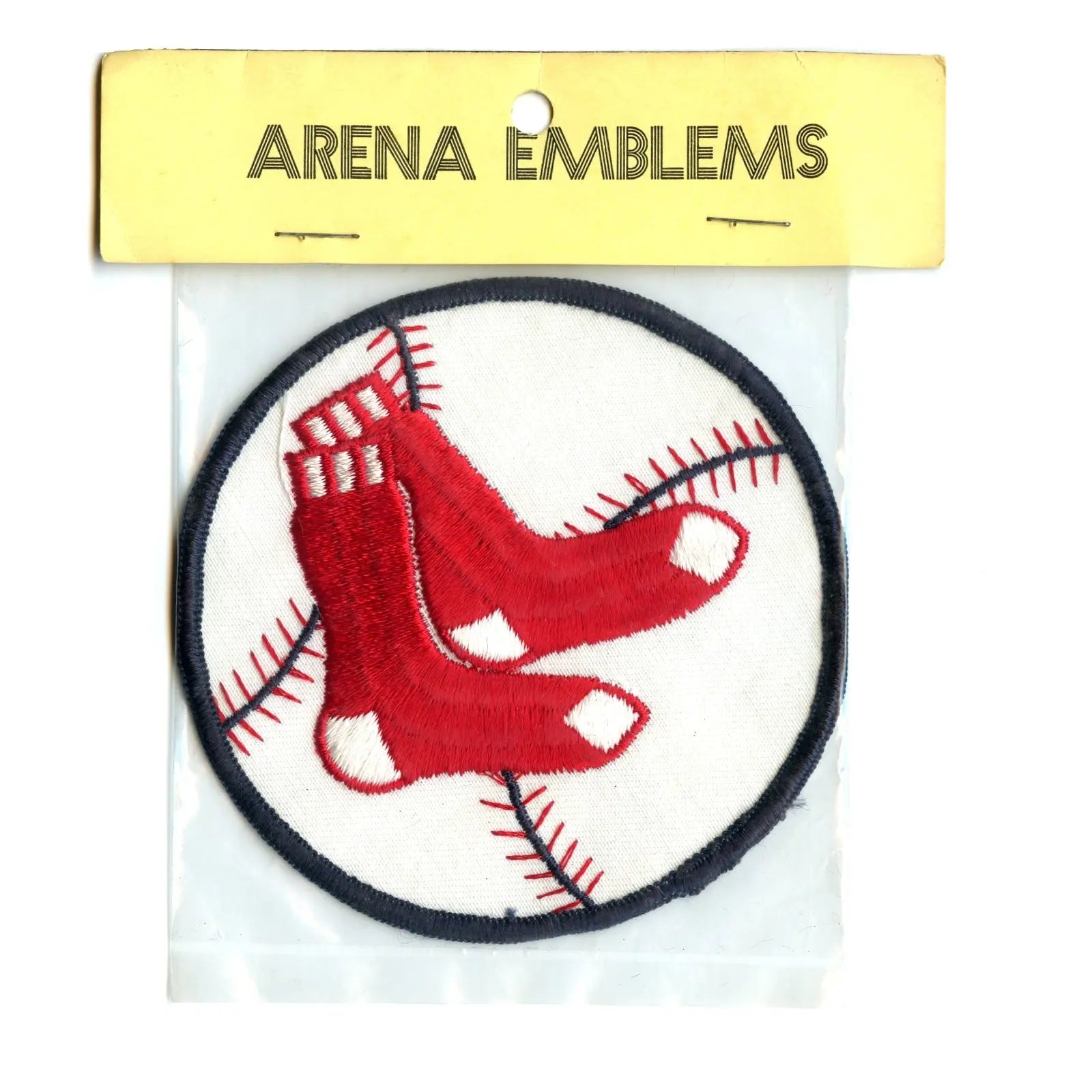 Rare Boston Red Sox MLB Baseball Vintage Round Team Logo Patch 