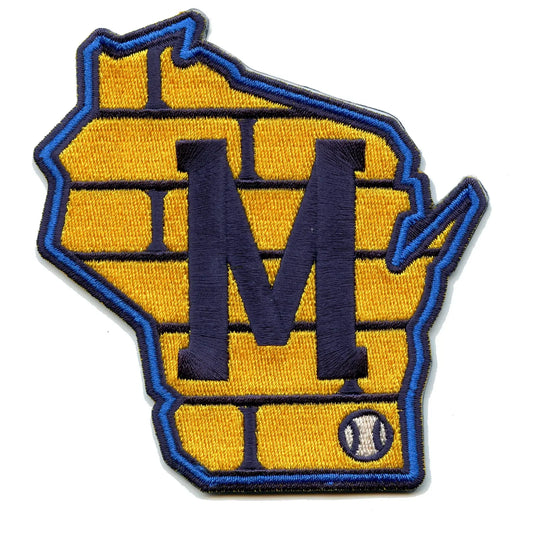 Milwaukee Brewers Cross Bats 90's Retro Jersey Team Logo Patch MLB
