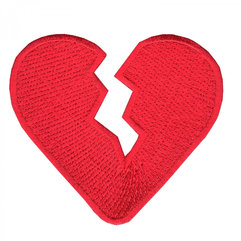 Broken Heart Embroidered Iron On Patch – Patch Collection