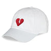 Broken Heart Dad Hat Embroidered Curved Adjustable Baseball Cap 