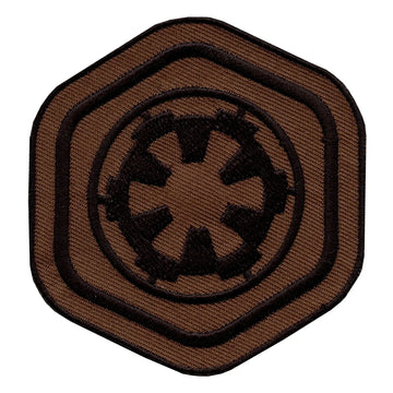 Star Wars Rogue One Scarif Galactic Empire Crest Iron On Patch (Hex) 