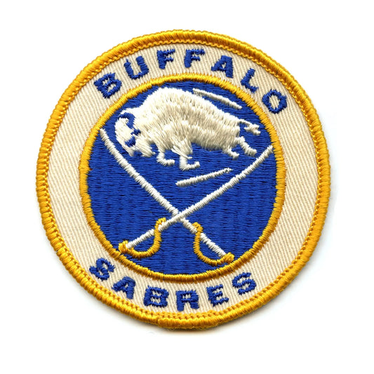 1970'S Buffalo Sabres NHL Hockey Vintage Round Team Logo Patch 