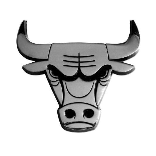 Chicago Bulls Auto Metal Emblem Chrome 