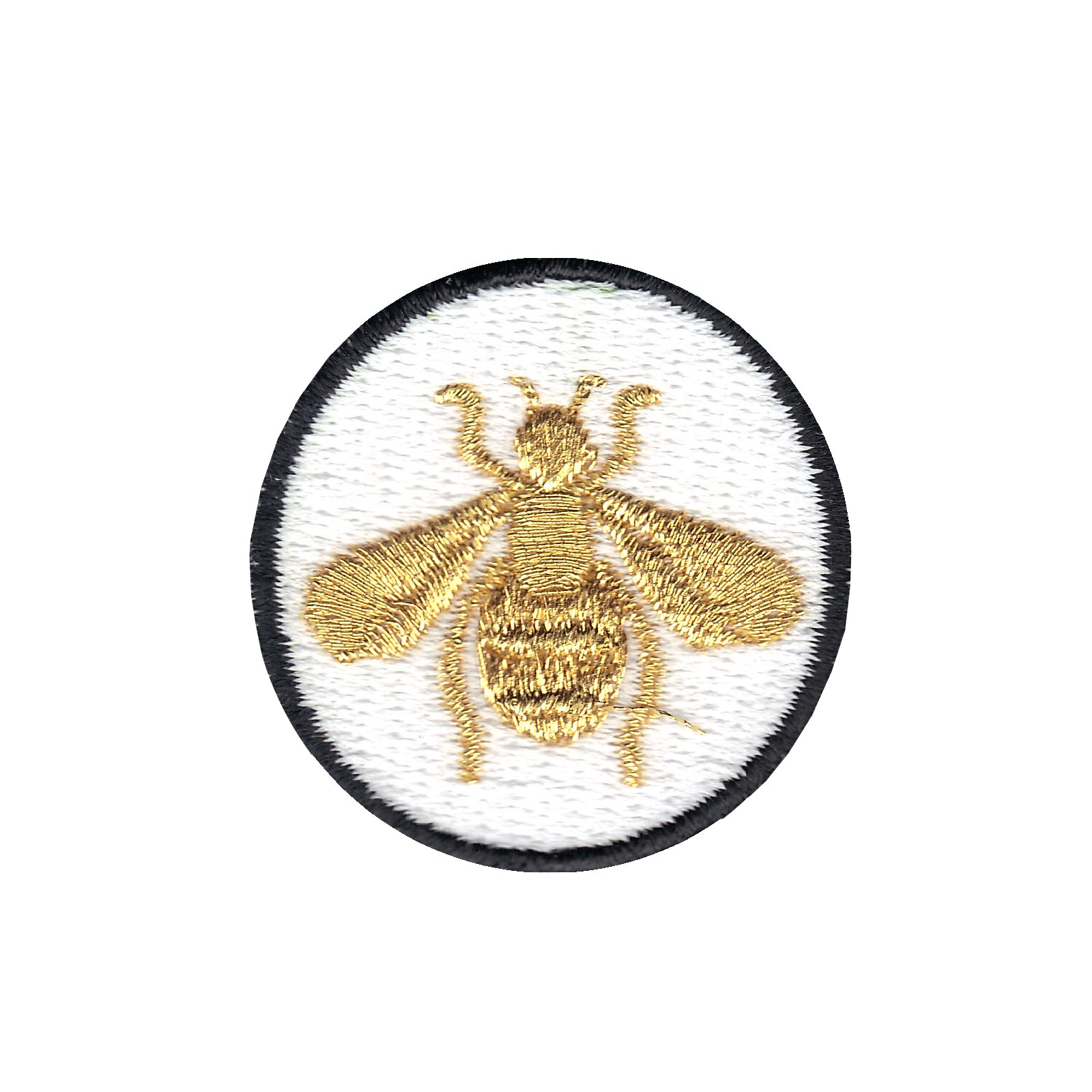 Gold Bumble Bee Embroidered Iron On Patch – Patch Collection