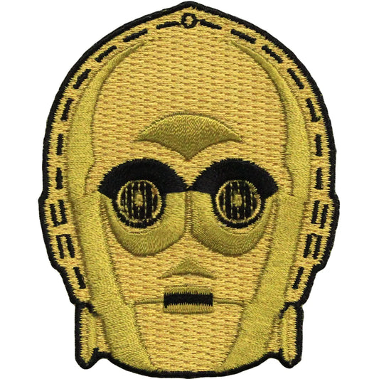 Star Wars Official C-3PO Head Logo Iron On Patch 