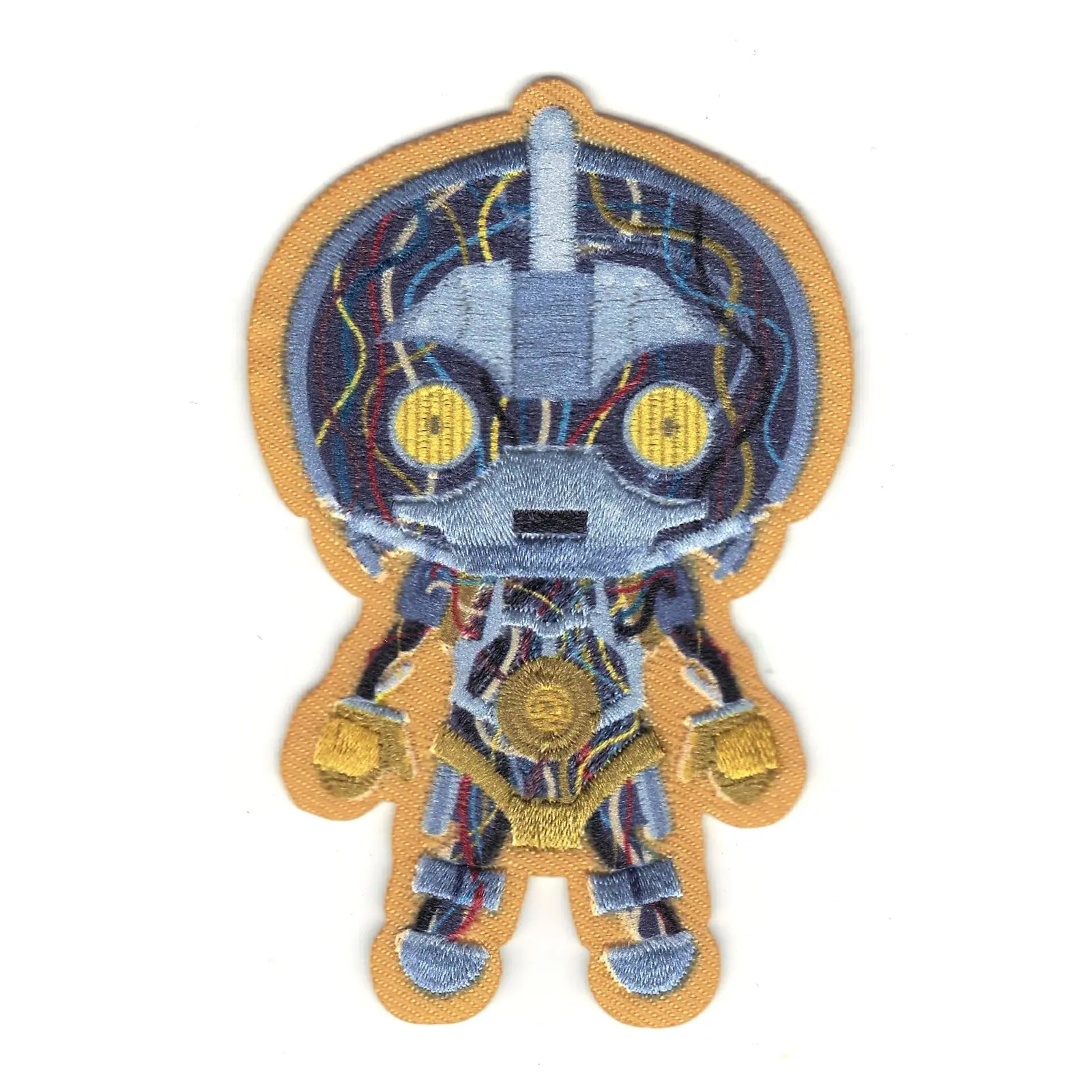 Star Wars The Phantom Menace C-3PO Stripped Emoji Logo Iron on Patch 