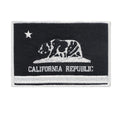 California Flag (Black) Iron On Patch