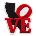 California State LOVE Patch West Coast Embroidered Iron On