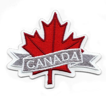 Canadian Maple Leaf Logo Embroidered Iron on Patch 