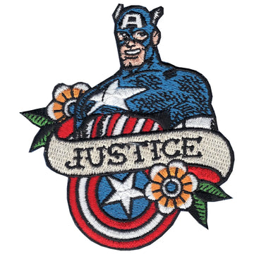 The Avengers Captain America 'Justice' Iron on Applique Patch 