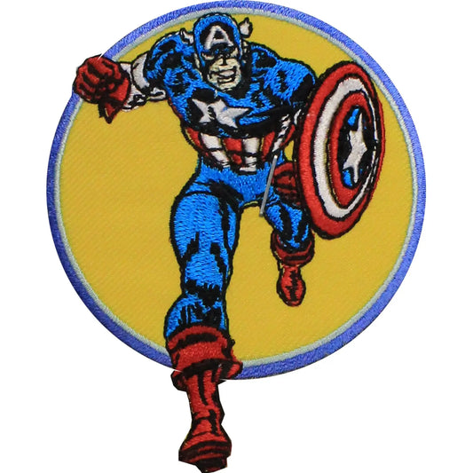 The Avengers Captain America Retro Iron on Applique Patch 