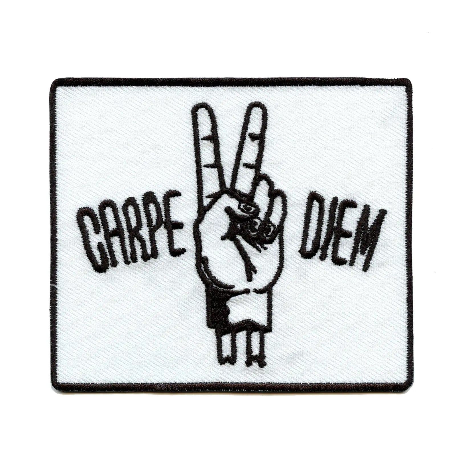 Carpe Diem "Seize The Day" Embroidered Iron-on Patch 