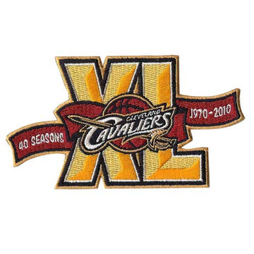 Cleveland Cavaliers 40th Anniversary 'XL' Logo Patch (2009-10) 