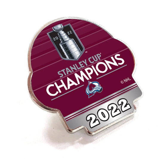 2022 NHL Stanley Cup Final Champions Colorado Avalanche Pin