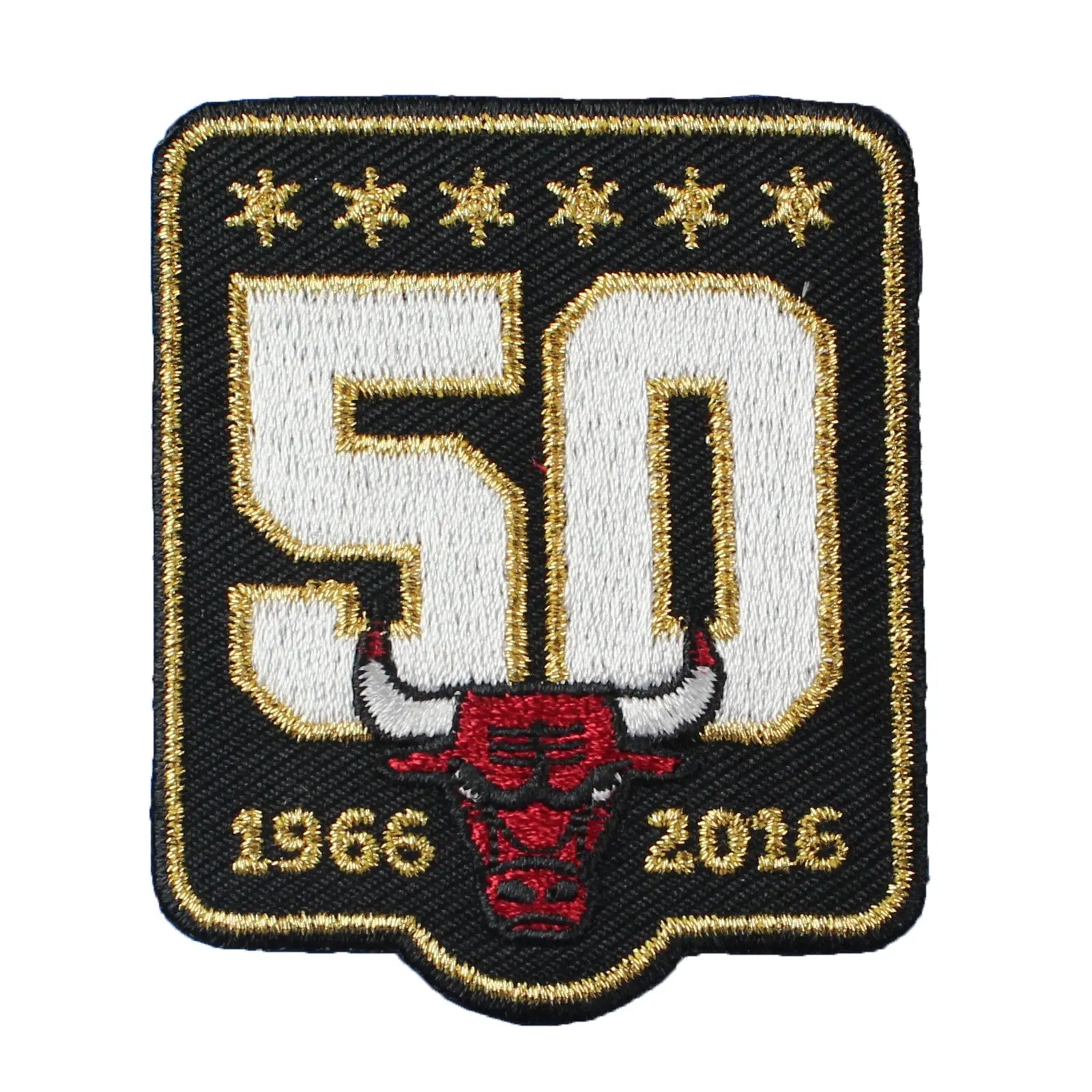 Chicago Bulls 50th Anniversary Season Logo Black Jersey Patch (2015-16) 