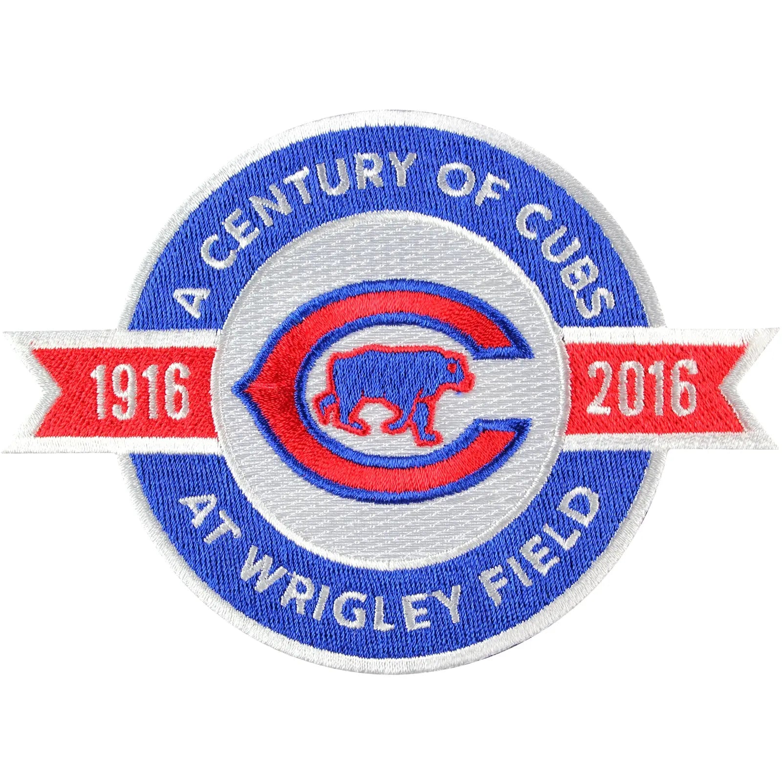 2016 Chicago Cubs A Century of Cubs At Wrigley Field 100th Anniversary Jersey Sleeve Patch 